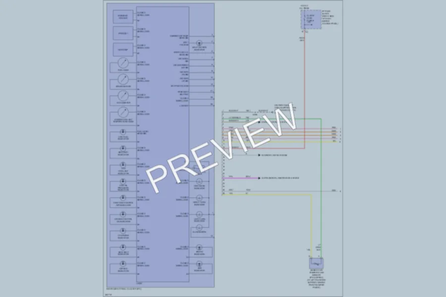 2008 Chevrolet Uplander Instrument Cluster wiring diagram preview