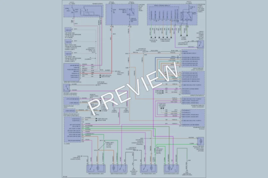 2008 Chrysler Aspen Power Door Locks wiring diagram preview