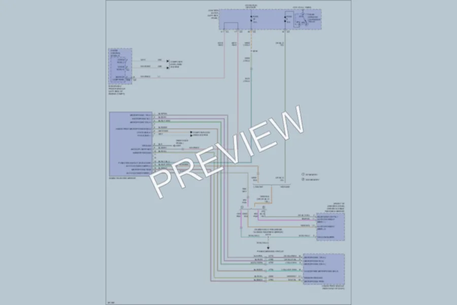 2008 Chrysler Aspen Power Mirrors wiring diagram preview