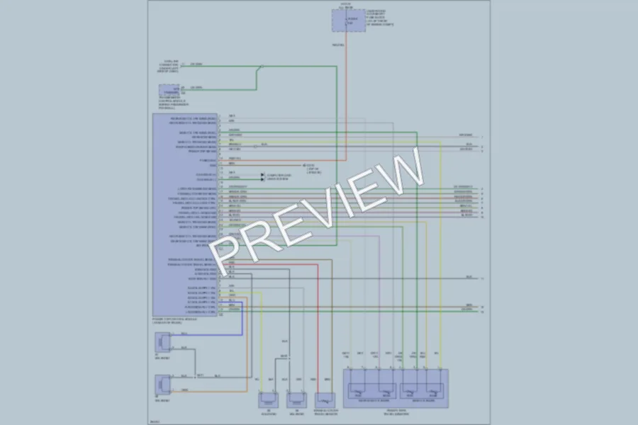2008 Chrysler Crossfire Power Top Sunroof wiring diagram preview