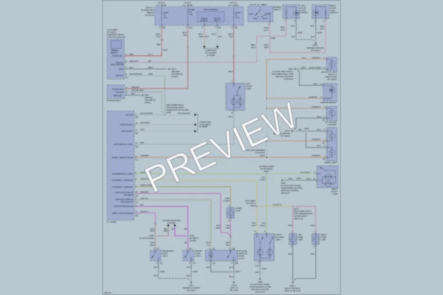 2008 Chrysler PTCruiser Interior Lights wiring diagram preview