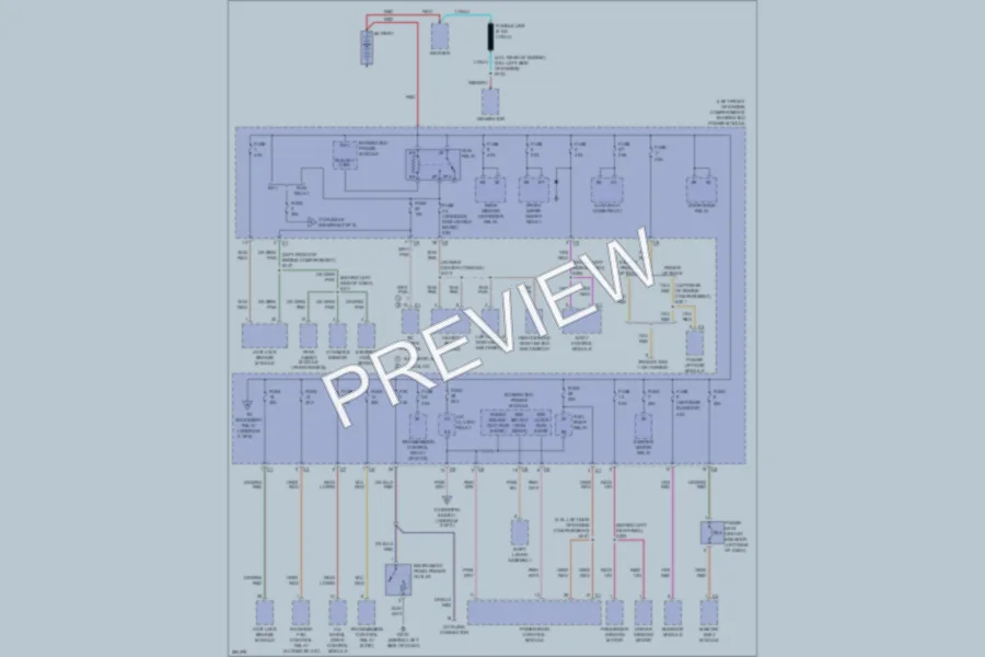 2008 Chrysler Pacifica Power Distribution wiring diagram preview