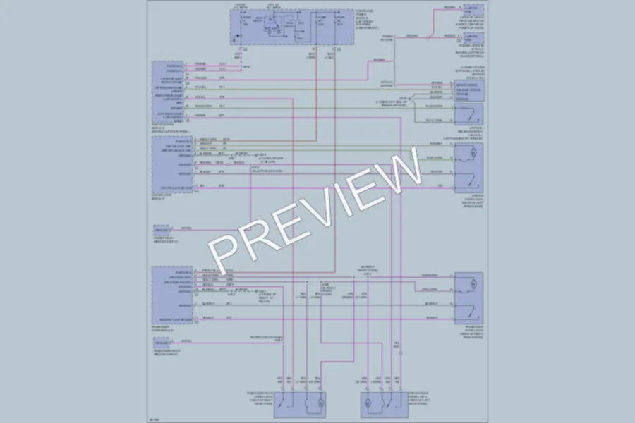 2008 Chrysler Pacifica Power Door Locks wiring diagram preview