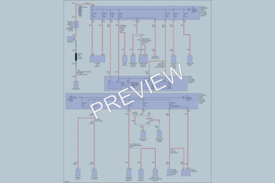 2008 Chrysler 2D Convertible Power Distribution wiring diagram preview