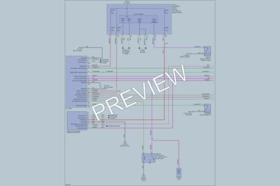 2008 Chrysler 2D Convertible Power Door Locks wiring diagram preview