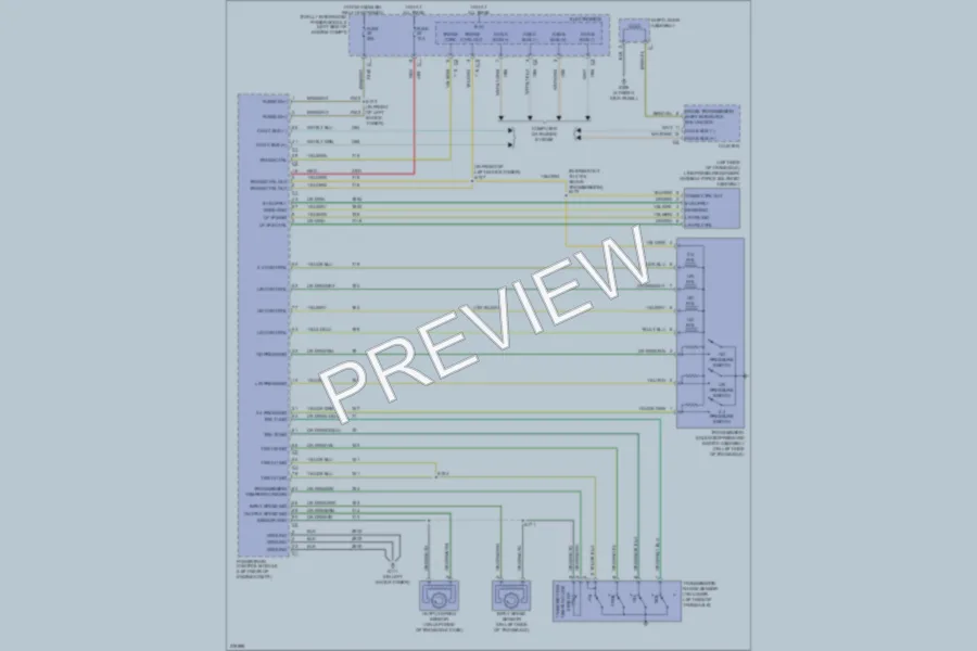2008 Chrysler 2D Convertible Transmission wiring diagram preview