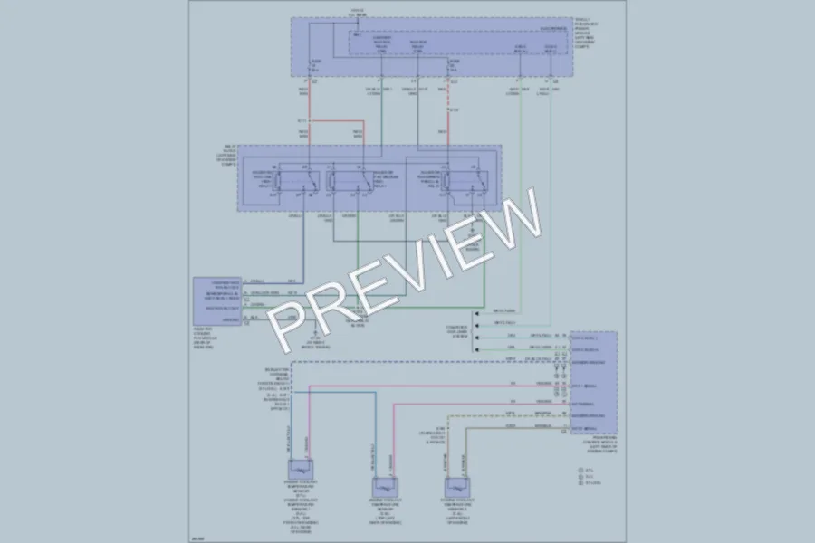 2008 Chrysler 4D Sedan Cooling Fan wiring diagram preview