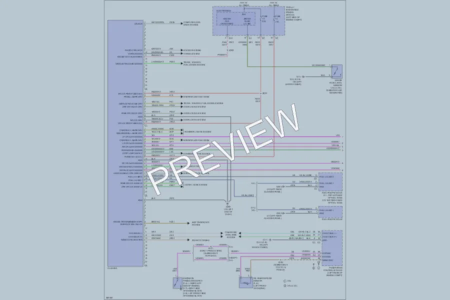 2008 Chrysler 4D Sedan Instrument Cluster wiring diagram preview