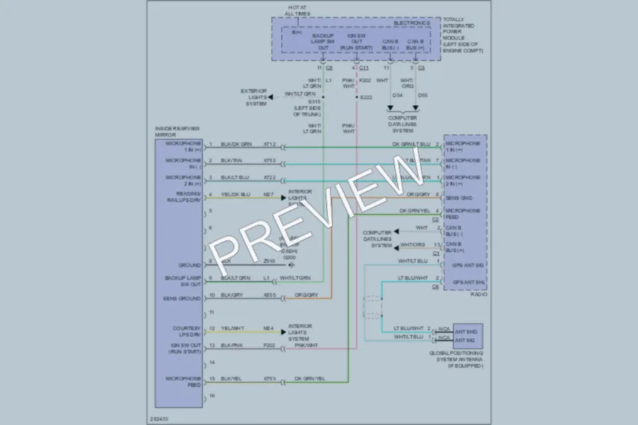 2008 Chrysler 4D Sedan Navigation wiring diagram preview