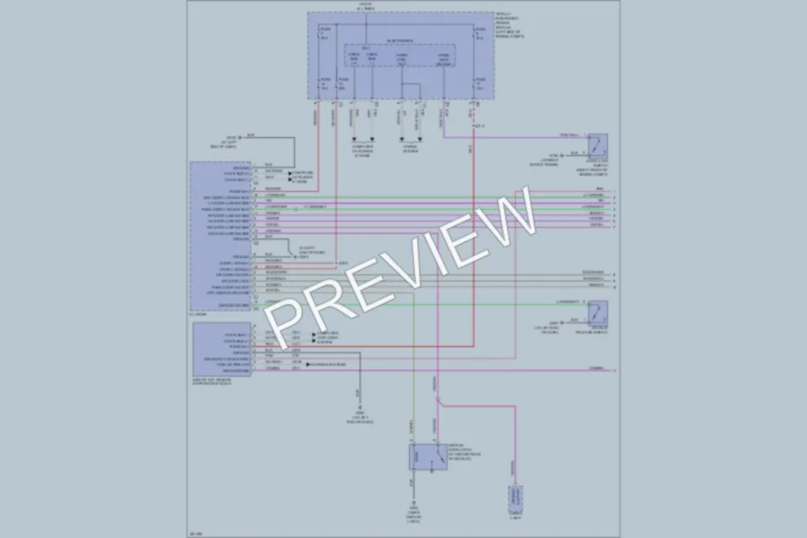 2008 Chrysler 4D Sedan Power Door Locks wiring diagram preview