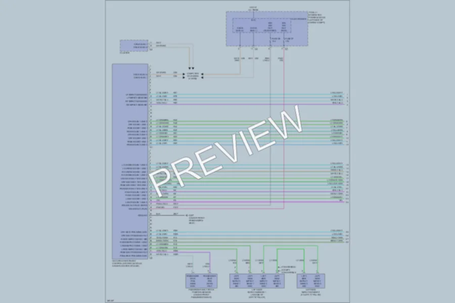 2008 Chrysler 4D Sedan Supplemental Restraints wiring diagram preview