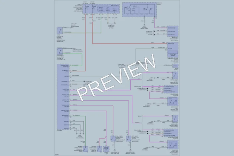 2008 Chrysler 4D Sedan Warning Systems wiring diagram preview