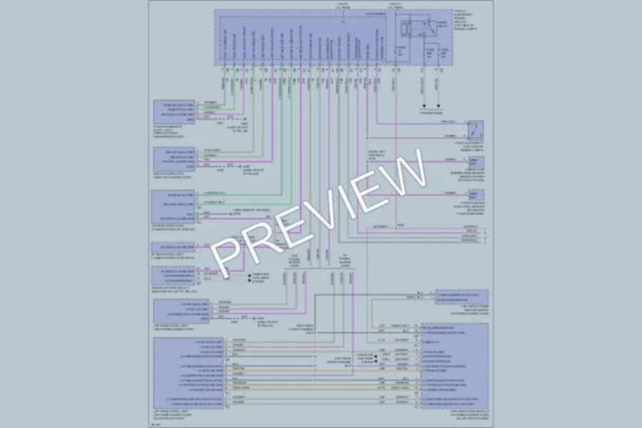2008 Chrysler TownCountry Power Door Locks wiring diagram preview