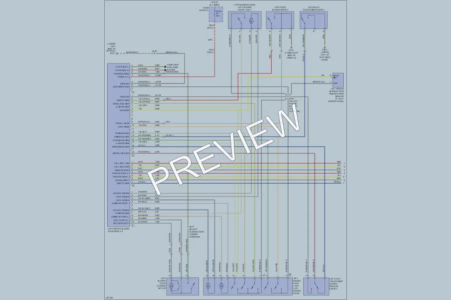2008 Dodge 2500Sprinter Trunk Tailgate Fuel Door wiring diagram preview