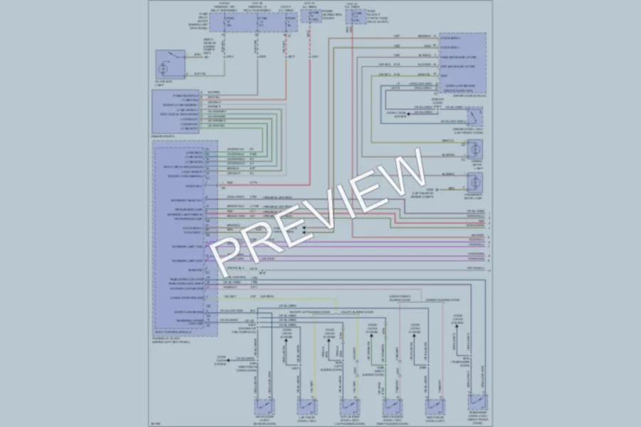 2008 Dodge 3500Sprinter Interior Lights wiring diagram preview