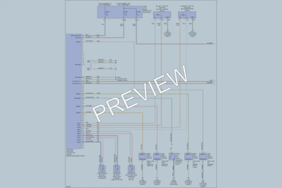 2008 Dodge 3500Sprinter Supplemental Restraints wiring diagram preview