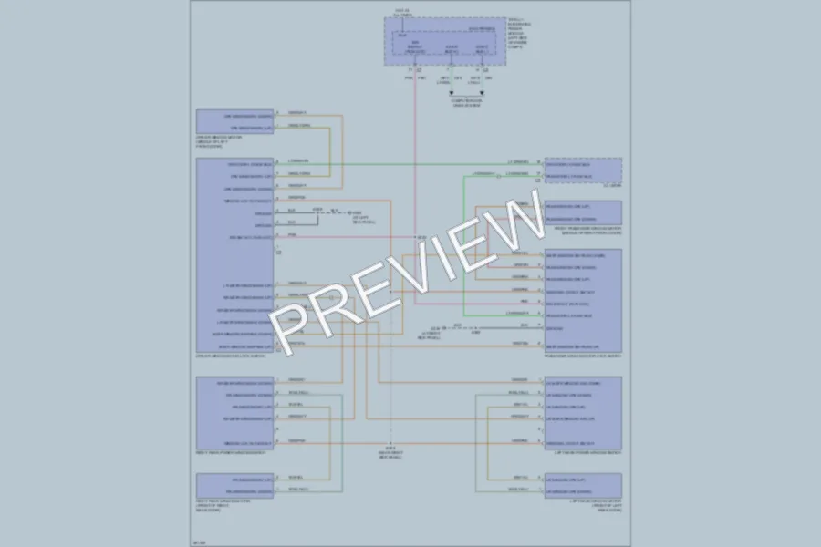 2008 Dodge Avenger Power Windows wiring diagram preview