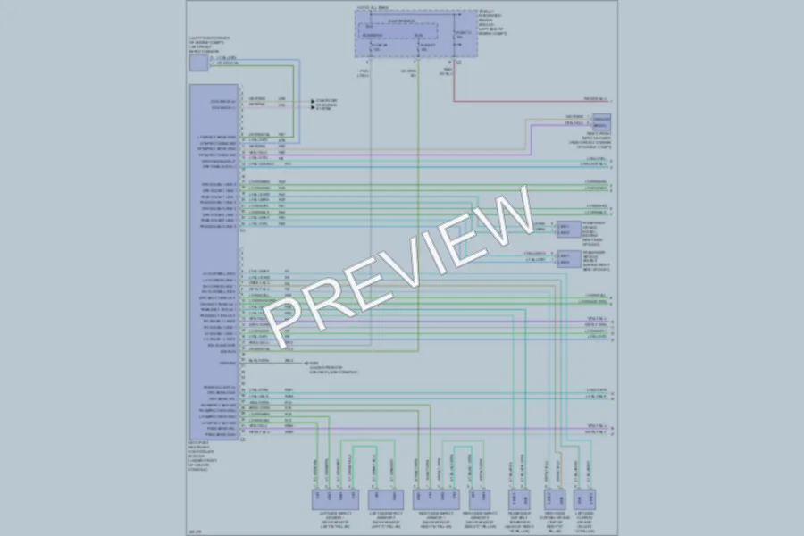 2008 Dodge Caliber Supplemental Restraints wiring diagram preview
