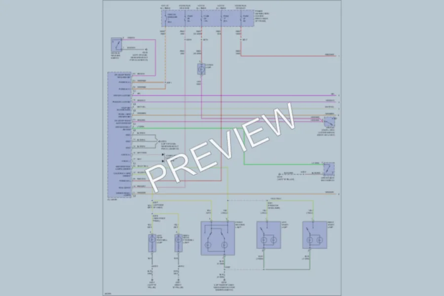 2008 Dodge Challenger Interior Lights wiring diagram preview