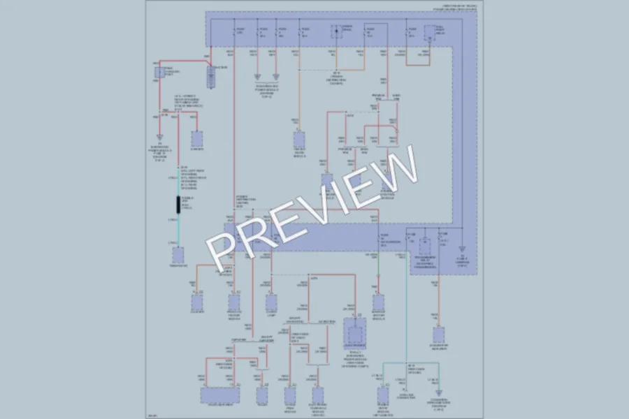 2008 Dodge Challenger Power Distribution wiring diagram preview
