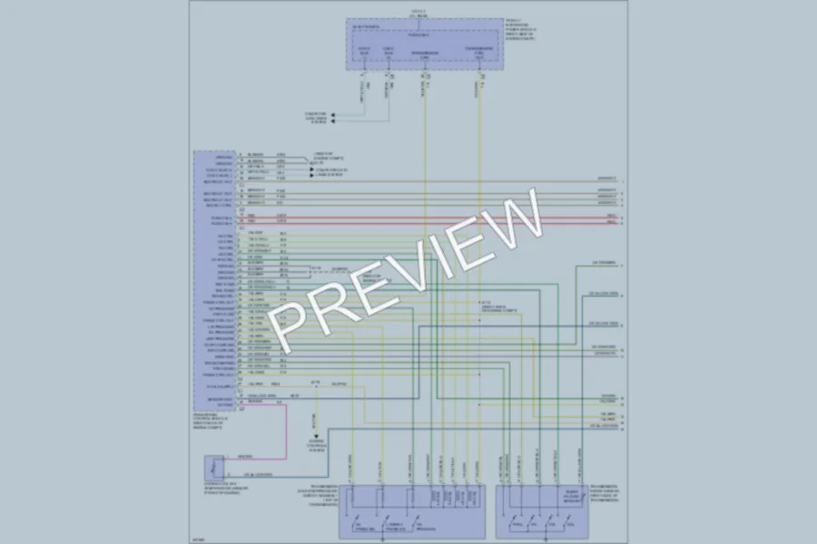 2008 Dodge Challenger Transmission wiring diagram preview