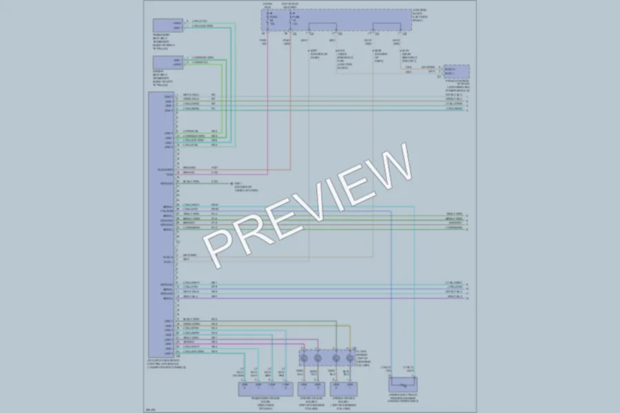 2008 Dodge Durango Supplemental Restraints wiring diagram preview