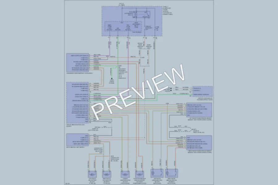 2008 Dodge GrandCaravan Power Windows wiring diagram preview