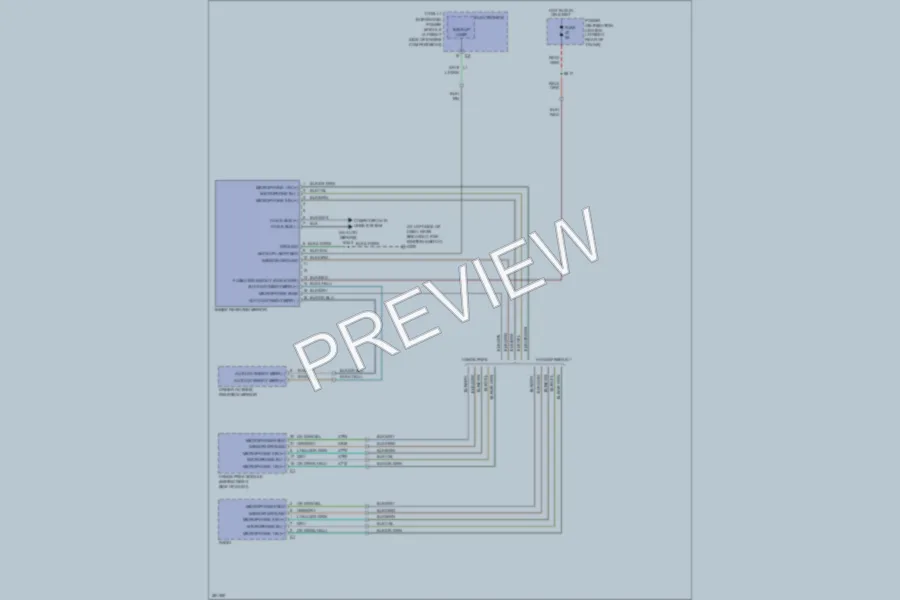 2008 Dodge Magnum Power Mirrors wiring diagram preview