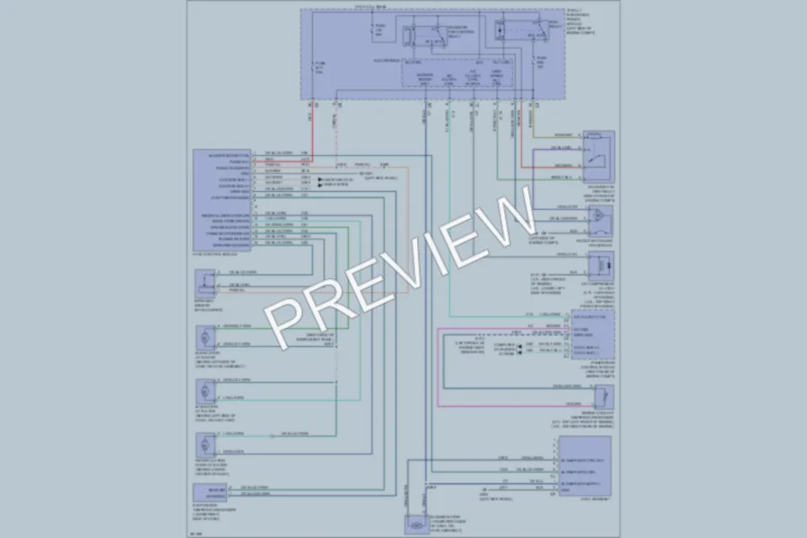 2008 Dodge Nitro Air Conditioning wiring diagram preview