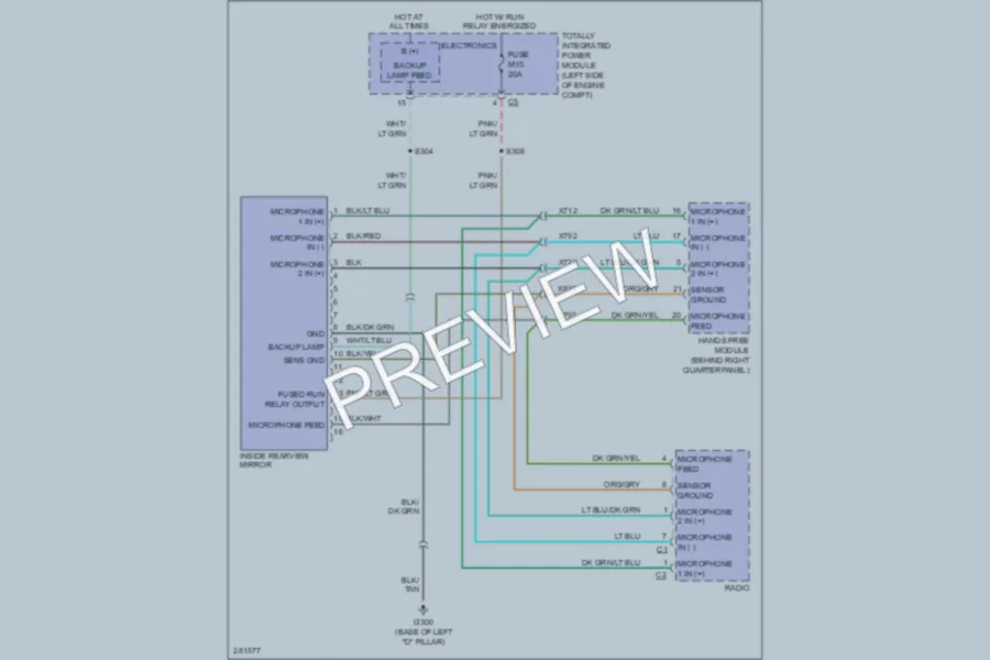 2008 Dodge Nitro Power Mirrors wiring diagram preview