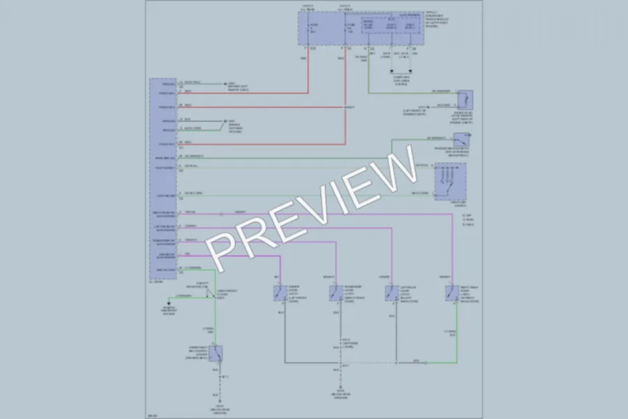 2008 Dodge R2500 Warning Systems wiring diagram preview