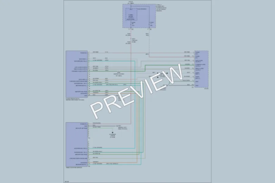 2008 Dodge R1500 Radio wiring diagram preview