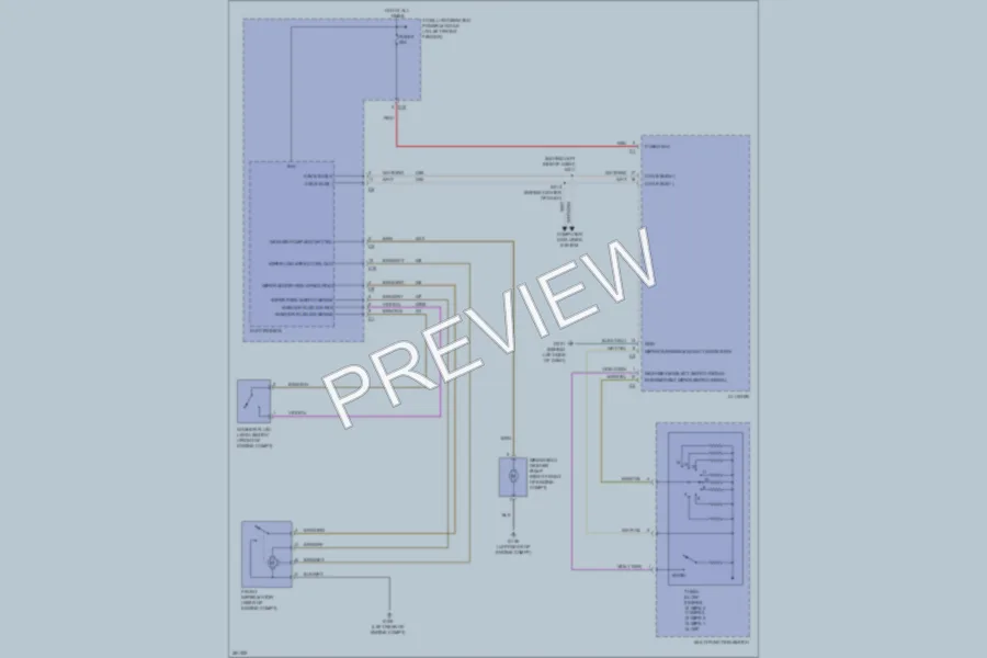 2008 Dodge R1500 Wiper Washer wiring diagram preview