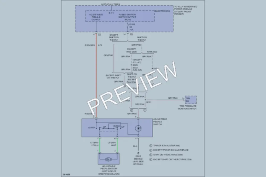 2008 Dodge R3500 Hd Power Seats wiring diagram preview