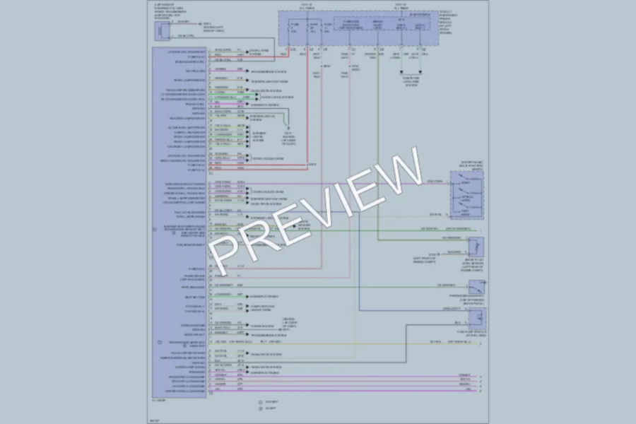 2008 Dodge R1500 Instrument Cluster wiring diagram preview
