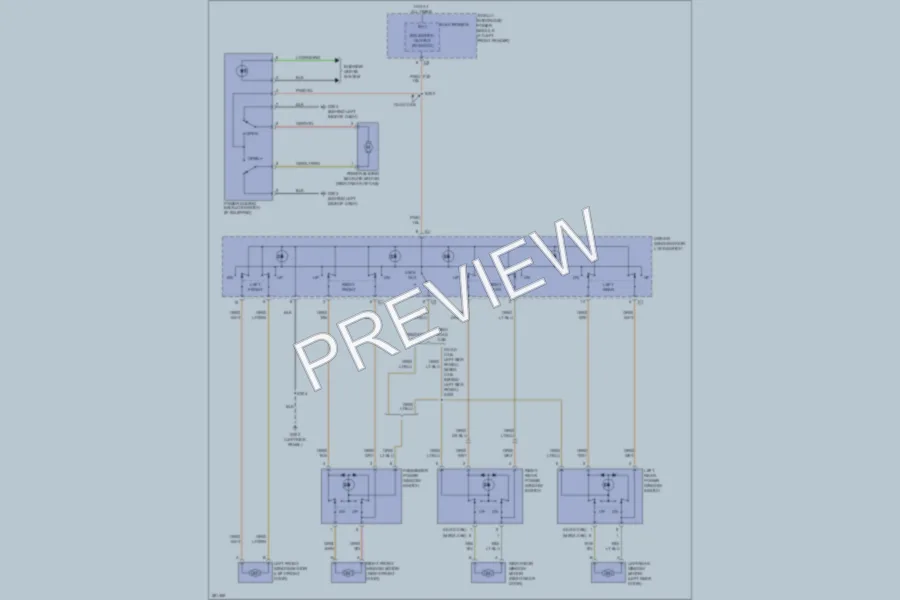 2008 Dodge R3500 Power Windows wiring diagram preview