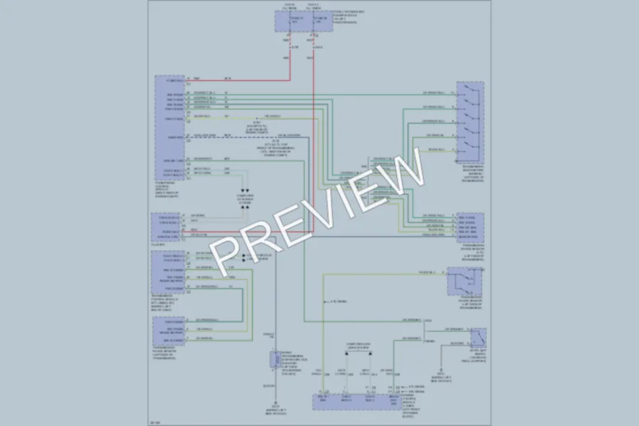 2008 Dodge R3500 Shift Interlock wiring diagram preview