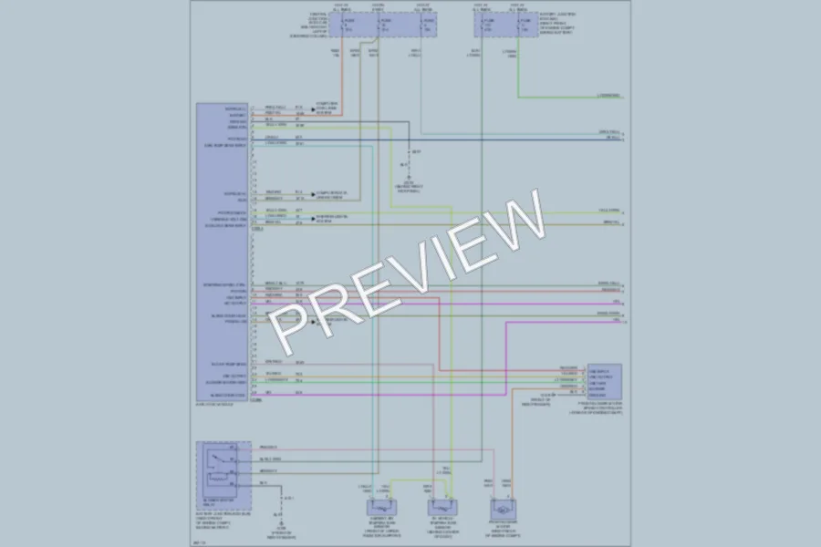 2008 Ford CrownVictoria Air Conditioning wiring diagram preview