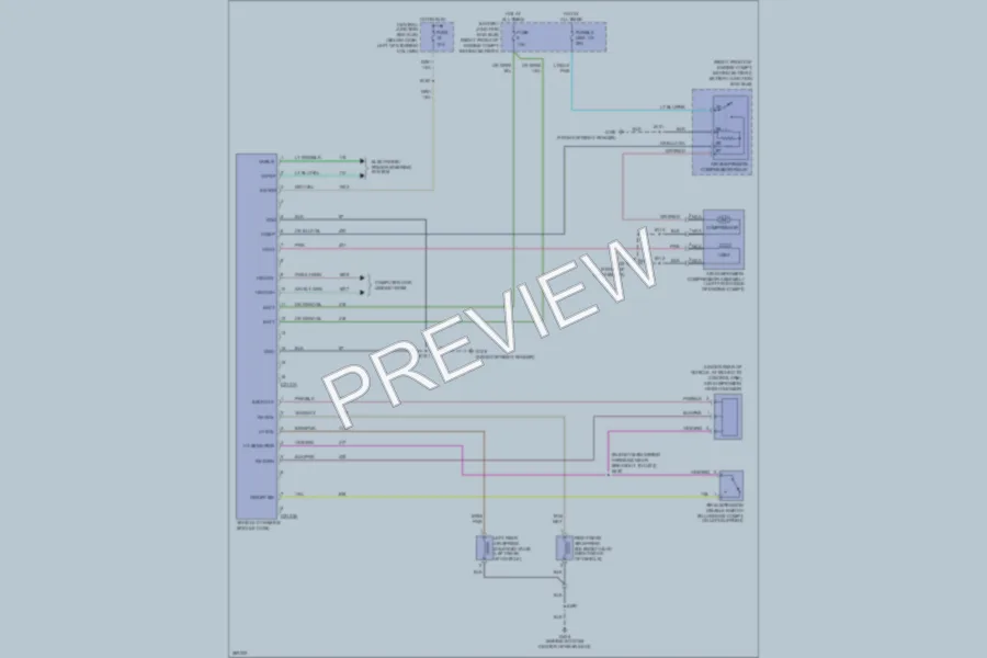 2008 Ford CrownVictoria Electronic Suspension wiring diagram preview
