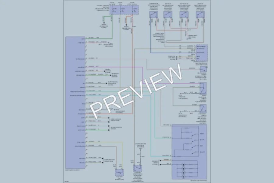 2008 Ford CrownVictoria Instrument Cluster wiring diagram preview