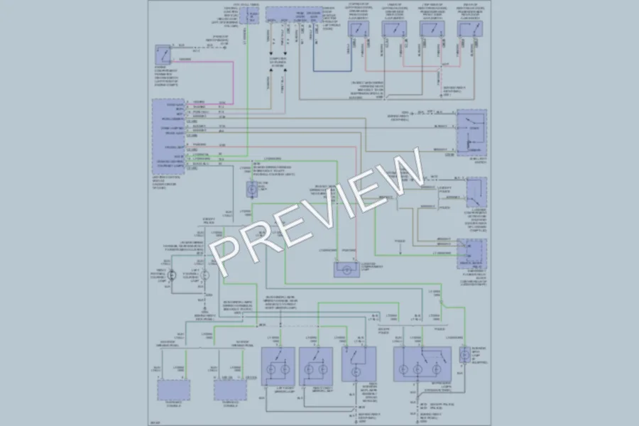 2008 Ford CrownVictoria Interior Lights wiring diagram preview