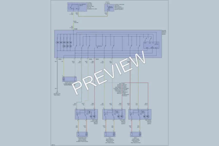 2008 Ford CrownVictoria Power Windows wiring diagram preview
