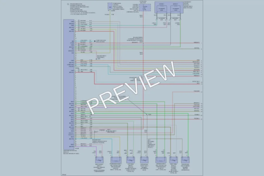 2008 Ford CrownVictoria Supplemental Restraints wiring diagram preview
