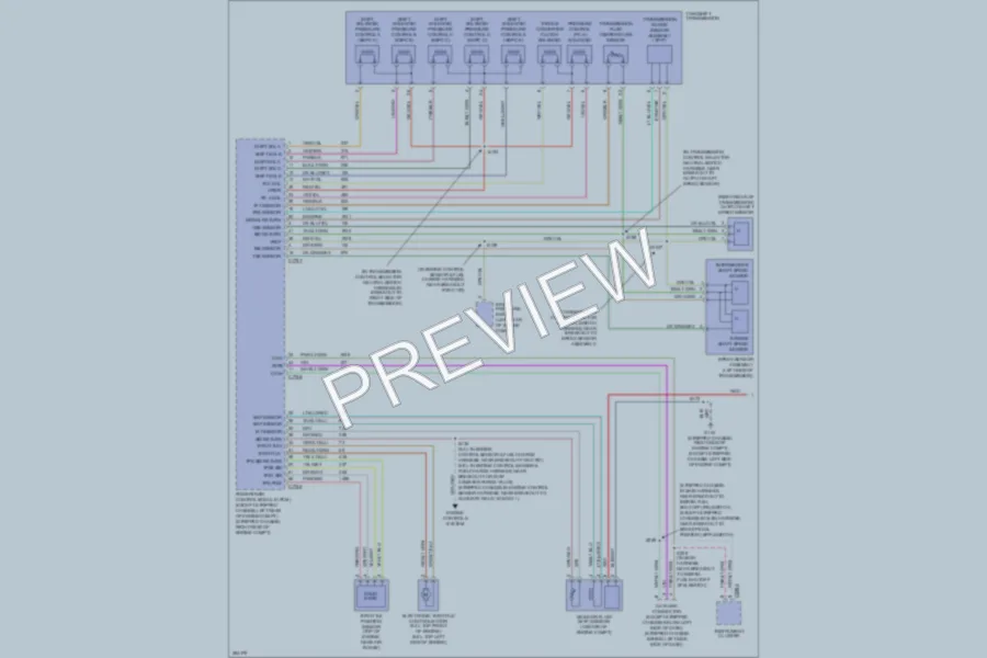 2008 Ford E350 Super Duty Transmission wiring diagram preview