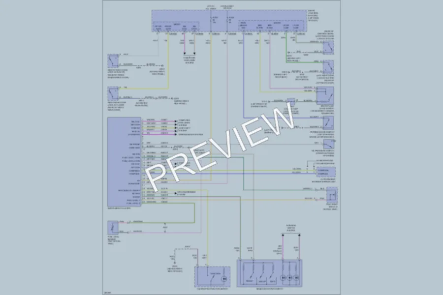 2008 Ford Edge Instrument Cluster wiring diagram preview