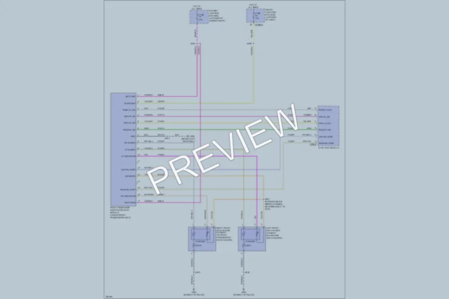 2008 Ford Edge Power Seats wiring diagram preview