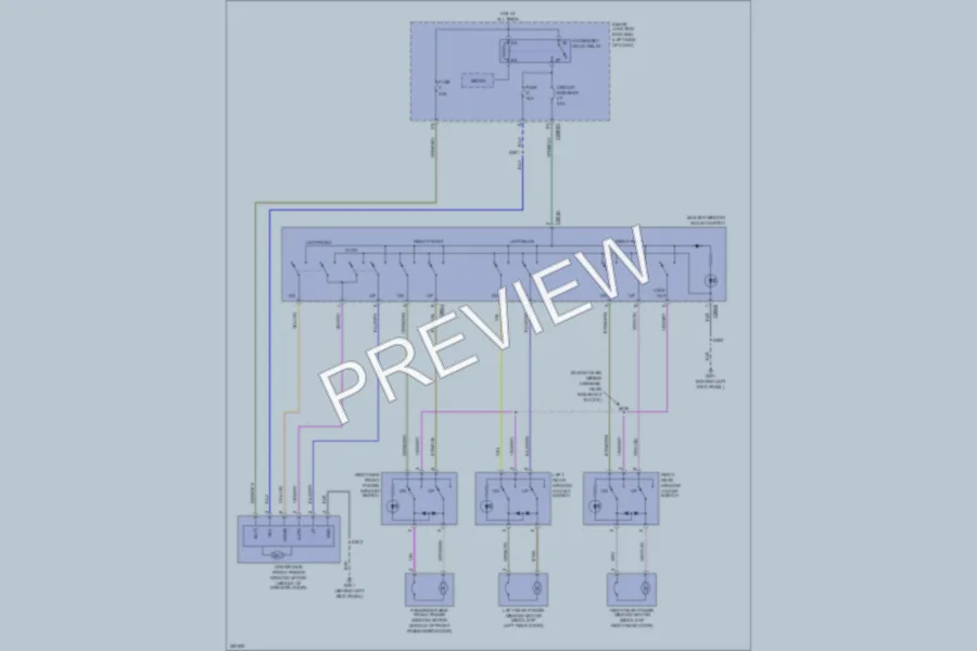 2008 Ford Edge Power Windows wiring diagram preview