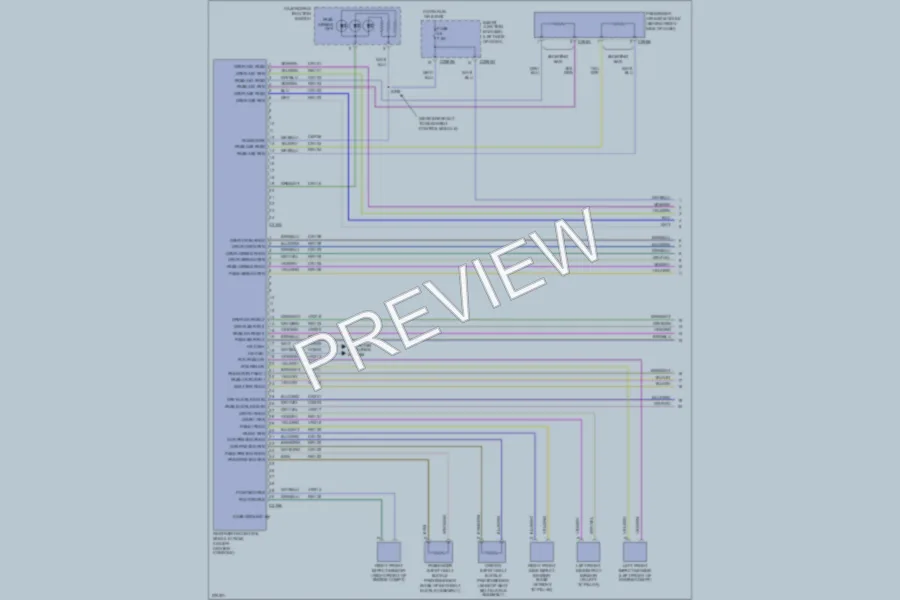 2008 Ford Edge Supplemental Restraints wiring diagram preview