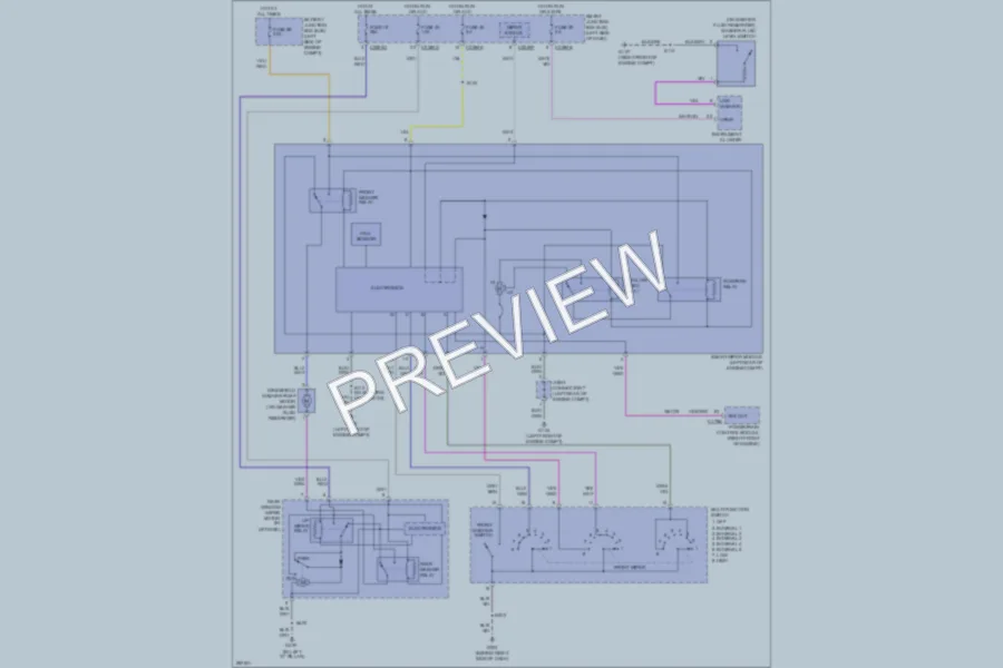 2008 Ford Edge Wiper Washer wiring diagram preview