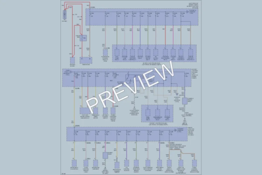 2008 Ford Escape Power Distribution wiring diagram preview